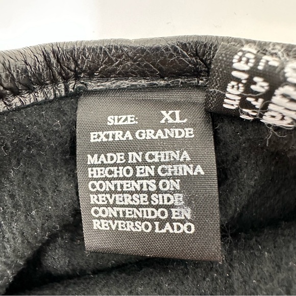 Swany Leather Gloves Thinsulate Lined Black Size XL - Picture 4 of 7